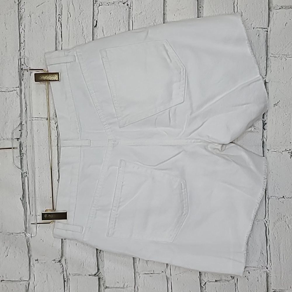 Boyish Monty Cotton Blend High Rise Relaxed Raw Hem Shorts Vintage White NWOT - Picture 7 of 17